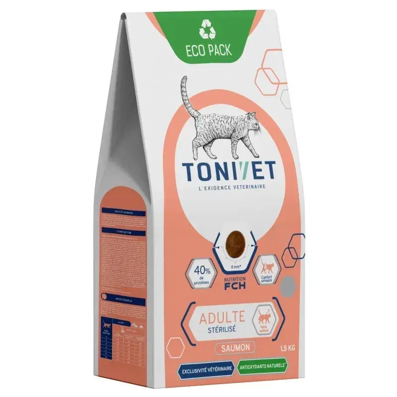 Tonivet Chat Adulte Stérilisé Saumon | Nouveau en boutique