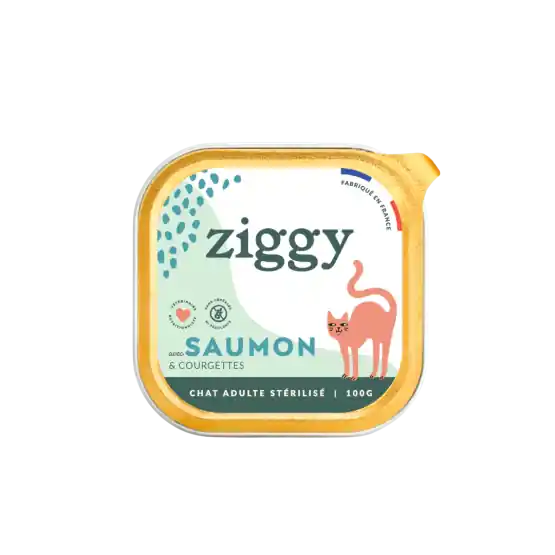 Ziggy Chat Adulte Stérilisé Saumon Pâtée - Bien noté