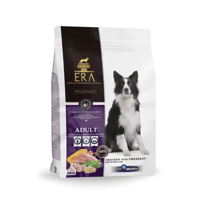 ERA Millenium, Poulet & Faisan pour Chien adulte (Medium / Maxi) - 12KG | Bien noté