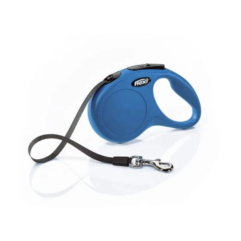 Vente flash - Laisse Flexi New Classic Sangle 3M Bleue
