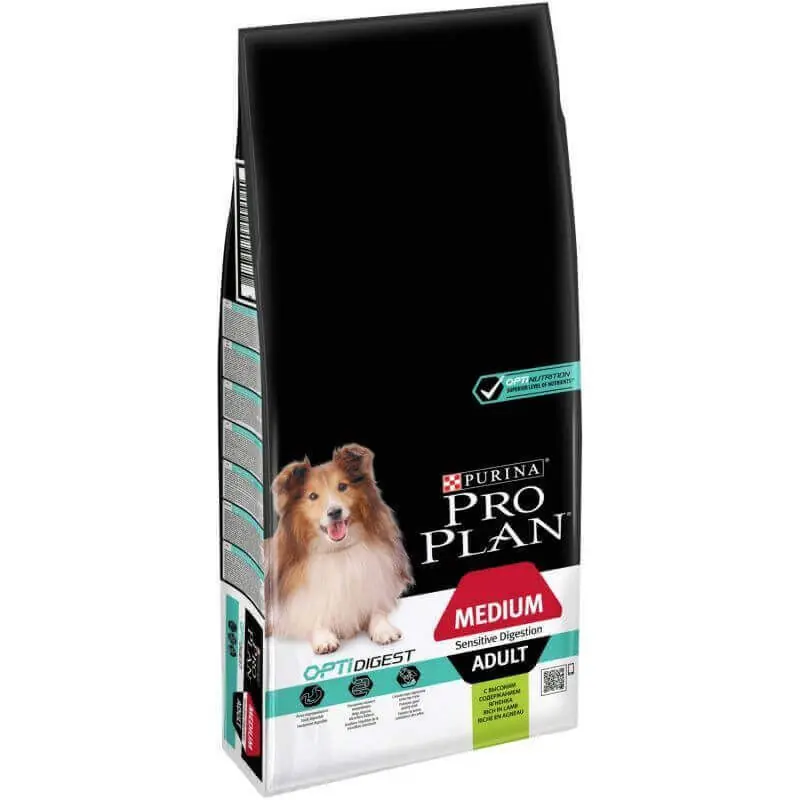 Pro Plan Medium Adult Digest Agneau 18 KG - Qualité professionnelle