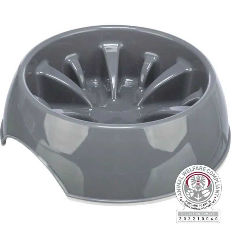 Prix mini | Slow Feeding Gamelle, en plastique/TPR, 0,45 l/ø 20 cm