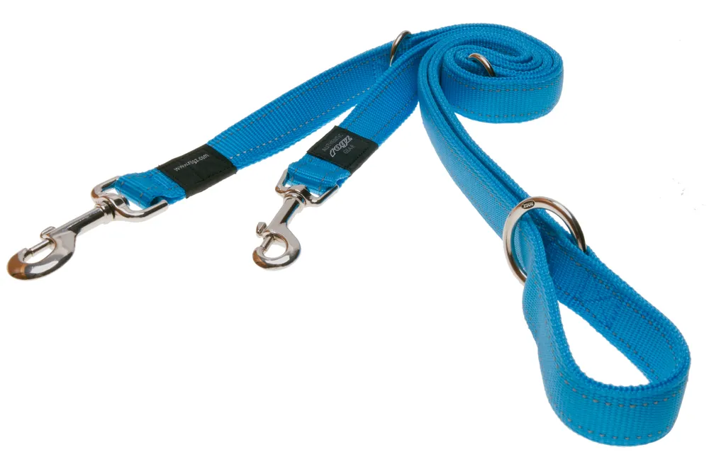 Rogz - Utility Laisse Multiple Réfléchissante Turquoise - 25 MM - Commandez maintenant