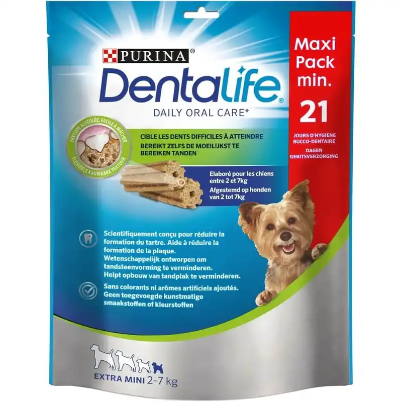 Dentalife - Bâtonnets à Mâcher Extra Mini pour Chien - 207g | Promotion