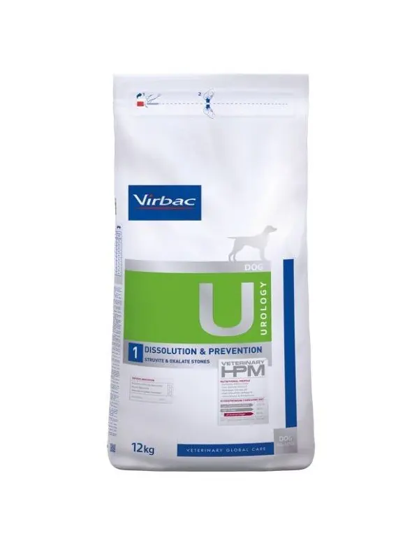 Prix cassé | Virbac - Croquettes Veterinary HPM Urology Dissolution & Prevention pour Chiens - 12Kg