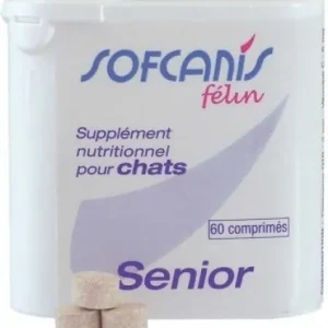 Ajoutez au panier - Sofcanis - Comprimés Supplément Nutritionnel Senior pour Chats - x60