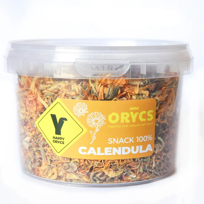 Orycs - Snack Naturel de Calendule pour Rongeurs - 50g | Qualité supérieure