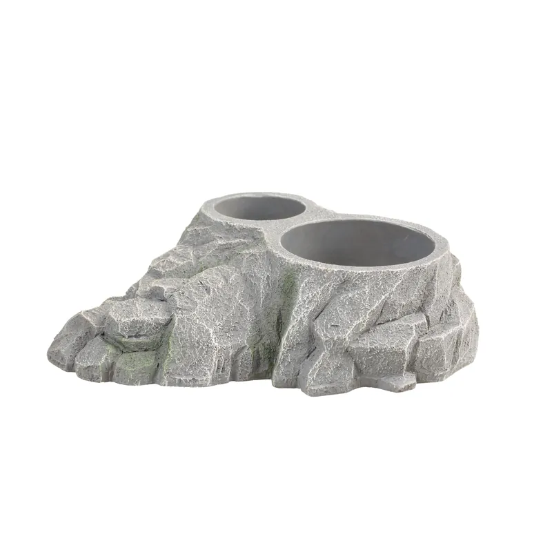 Terradella - Porte Gobelet Cup Holder Rock pour Reptiles - 15x12x4cm - Réduction