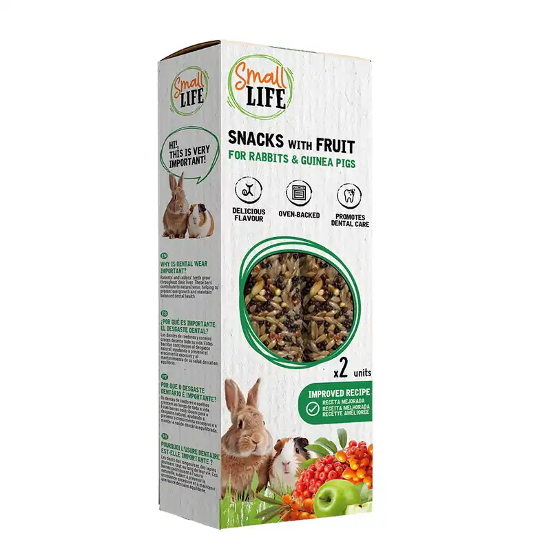 Prix exceptionnel | Small Life - Snack aux Fruits pour Lapins et Cochons Dinde - 115g