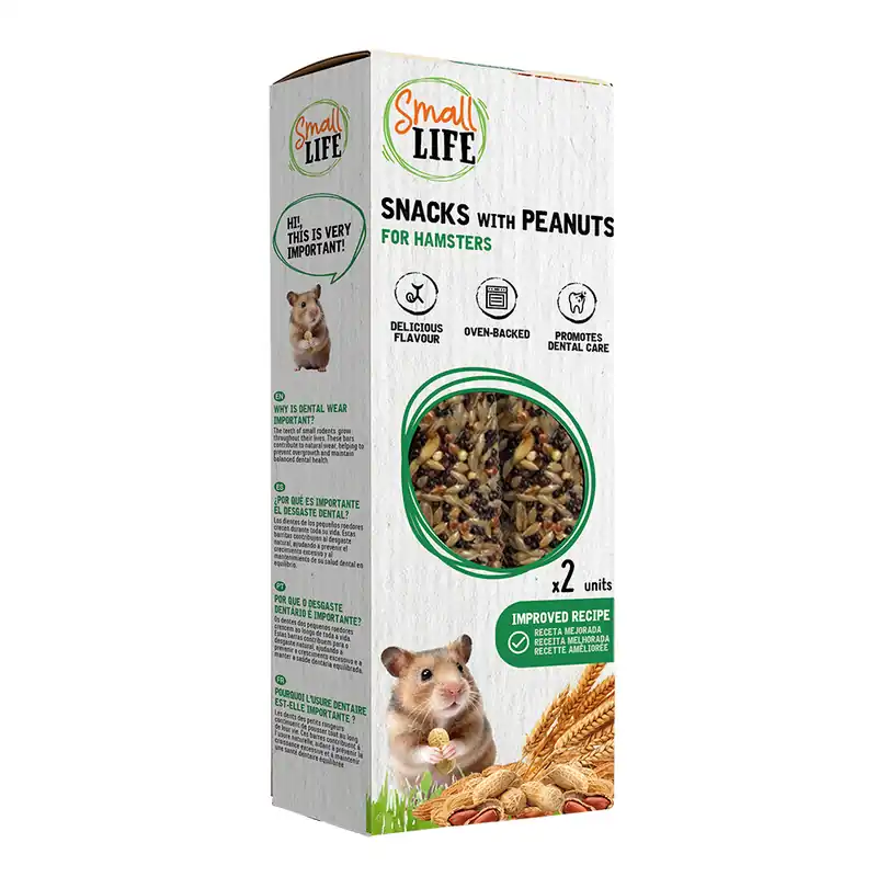 Tout juste arrivé - Small Life - Snack aux Cacahuètes pour Hamsters - 115g