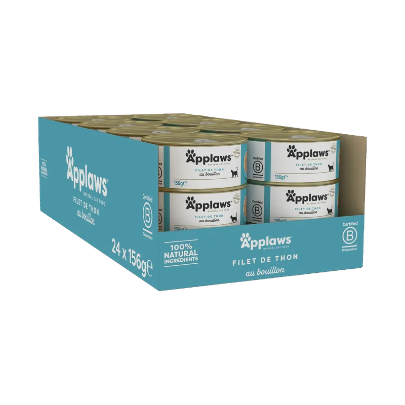 Applaws - Boîtes Filet de Thon pour Chats - 24x156g - Très demandé