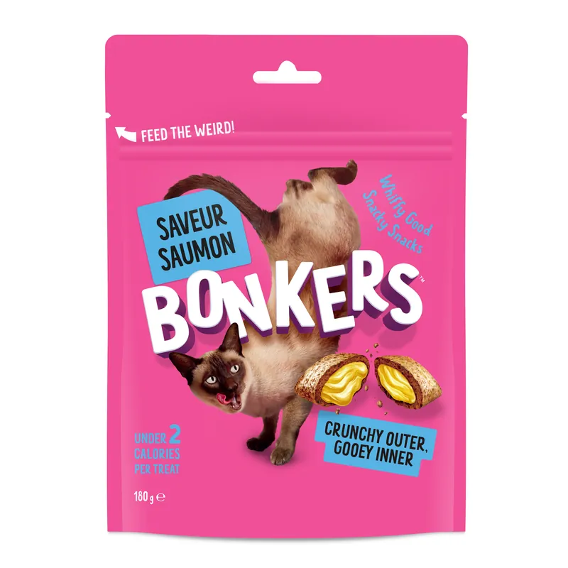 Liquidation - Bonkers - Friandises Saveur Saumon pour Chats - 180g