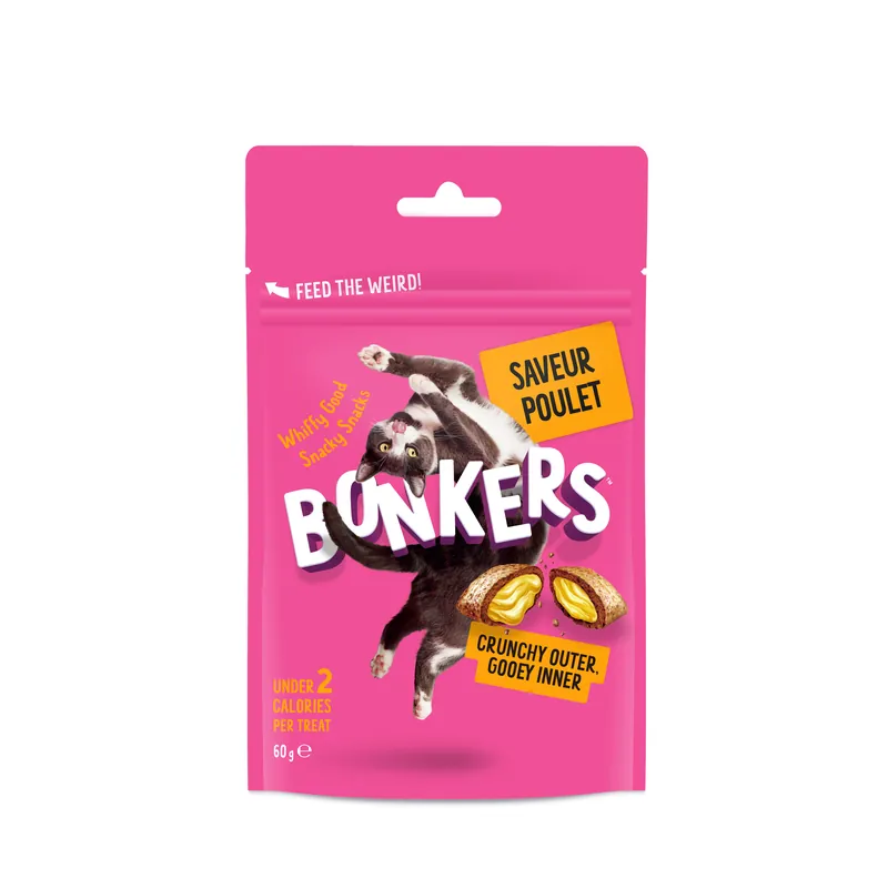 Offre du jour | Bonkers - Friandises Saveur Poulet pour Chats - 60g