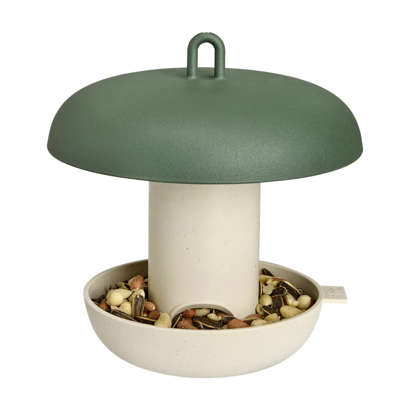 Elho - Mangeoire Silo Essential Vert pour Oiseaux - Ø18x22,5cm - Petit prix