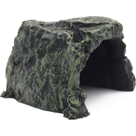Déstockage - Aquarium Aménagement Paysager Poisson Caché Grotte Aquarium Tortue Reptile Pèlerin Cacher Habitat Décoration Ornement Reptiles Terrarium (Couleur 2)