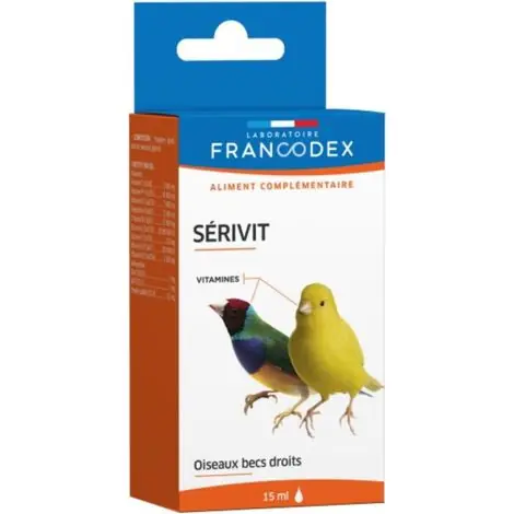Nouveau en boutique | Vitamine Sérivit 15 ml pour oiseaux - Francodex