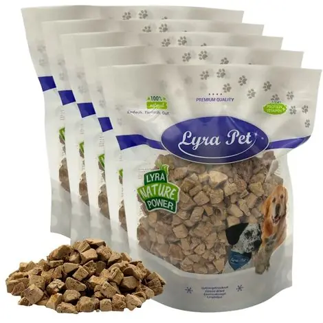 1 kg (5 x 200 g) de cubes de foie de canard Lyra Pet® lyophilisés - Affaire à saisir