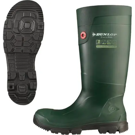 Meilleure vente | Dunlop Purofort FieldPro Scurit complte (Solder en acier), Botte d‘eau (CG62E33), Taille 42