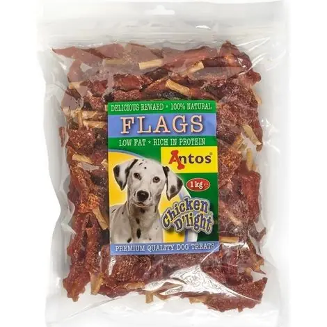 Friandises pour chien Chicken D‘Light Flags - 1 kg Offre exclusive - Super prix