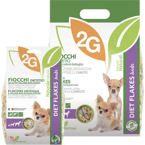 Flocons diététiques HERBES 350 g Aliment complémentaire pour chiens riche en fibres et en herbes aromatiques aux précieuses propriétés bénéfiques - Achat sécurisé