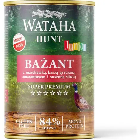 Prix bas | Faisan junior Wataha Hunt 95 % aux pommes, myrtilles et camomille 400 g