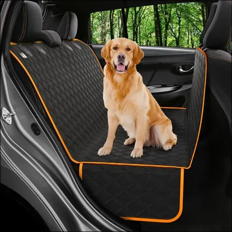 Promo exceptionnelle - Housse de siège pour chien Couverture Protection de Banquette Siège imperméable Hamac pour Chien avec et Sac de Transport pour Voiture Nettoyage Facile147 x 137 cm