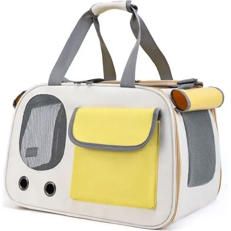 Offre du jour | Sac de transport pour chien pliable 45x26x28cm – Tissu Oxford respirant – Conception à grande ouverture – Protection solaire et contre le froid – Fuienko