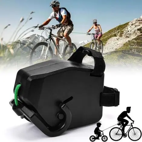 Dépêchez-vous | Sangle de remorquage pour vélo - Accessoires de vélo - 2,5 m - Rétractable - Charge utile 300 kg - ABS