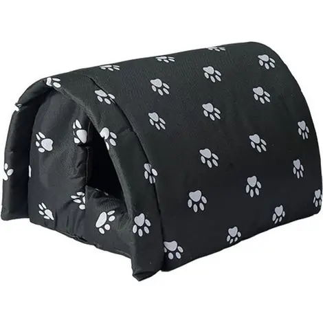 Niche d‘extérieur pour Chat Résistante à l‘hiver Imperméable et Chaude Maison d‘animaux avec Doublure Douce Pliable Résistant Aux Intempéries Abri pour Animaux Domestiques Errants 42x31x28cm - Liquidation