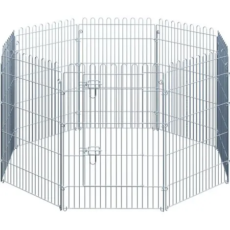 8 panneaux pour chiot enclos barrière pliable 63x91 cm | Incontournable