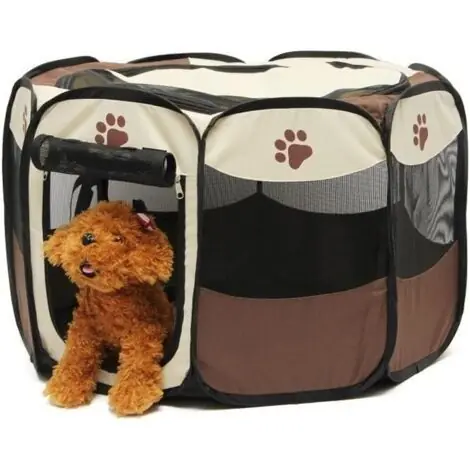 Ciel-Parc à Chiots Clôture Octogonal Pliable Pour Animaux C il Chien | Livraison express