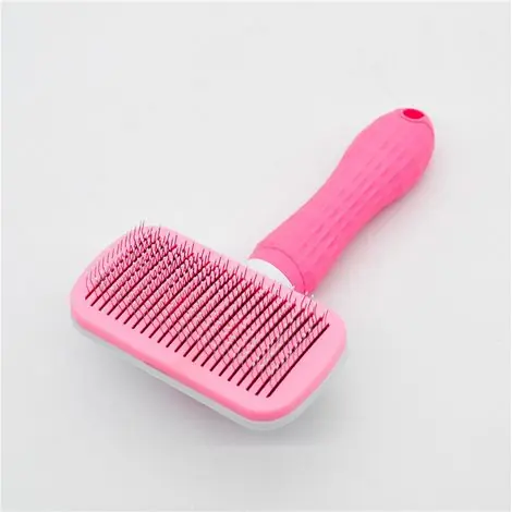 Jusqu'à épuisement des stocks - Brosse Chiens Chats, Autonettoyante Brosse poils morts pour chat chien, Enlèvement Efficace jusqu‘à 95% des Poils Morts et Poils Tomentose, adapté pour les Chiens Chats cheveux courts et longs