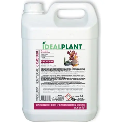 Shampoing IdealPlant doux au chèvrefeuille 5 litres - Super prix