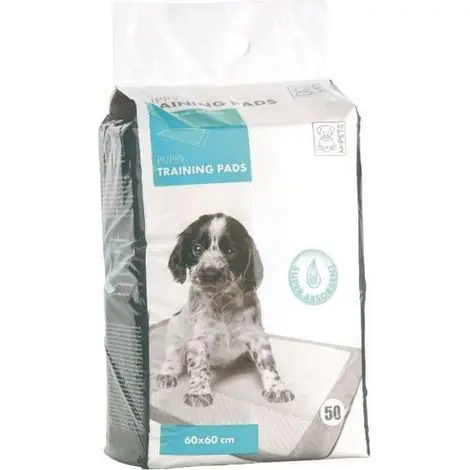 MPETS Tapis éducateur PUPPY TRAINING PADS - Pour chiot - 50pcs - Blanc - Expédition immédiate