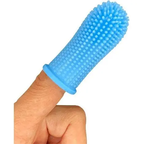 Brosse à dents pour chien, kit de brossage 360°, brosse à dents pour les doigts, brosse à dents pour petits et grands animaux, dentifrice non inclus, lot de 2, bleu - Ne manquez pas cette offre
