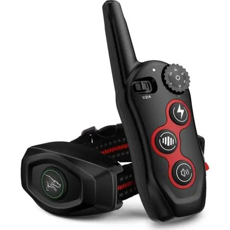 Collier anti-aboiement 2 en 1 avec télécommande - Collier étanche et antichoc, 3 modes d‘entraînement, bip, vibration, plage de vibrations 400 m - Disponible maintenant