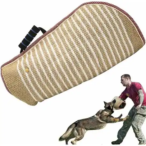 GABRIELLE Dog Bite Sleeve Tractor Housse de protection pour chien Protection des bras Dog Bite Sleeve Durable Jute Training Pit Bull German Shepherd Mastiff Supplies | Plus que quelques articles