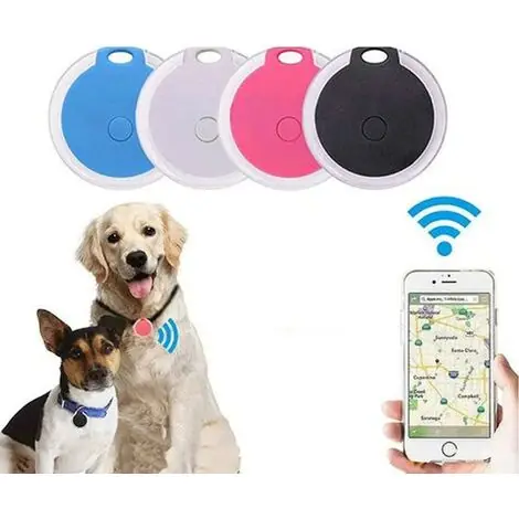 Bonne affaire - Traceur GPS pour chiens, collier anti-perte, localisateur GPS pour chats avec alarme pour animaux de compagnie, chiens, véhicules,