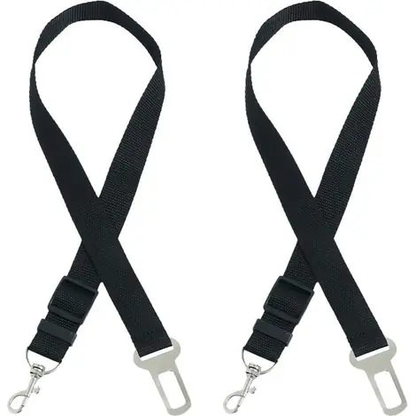 2 Pièces Ceinture Chien Voiture, Réglable Ceinture Securite Chien Voiture, Élastique Attache Chiens Voitures, Couleur Dégradée Laisse Voitures pour Chiens | Liquidation