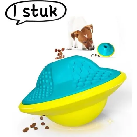 Expédition express - pièce - Jouet éducatif pour chien - Réutilisable, aide à entraîner la force de morsure de votre animal de compagnie - Balle de friandises comme cadeau - Plastique - Bleu-vert