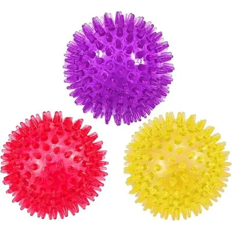 Très apprécié des clients - Lot de 3 balles couinantes pour chien 6,5 cm