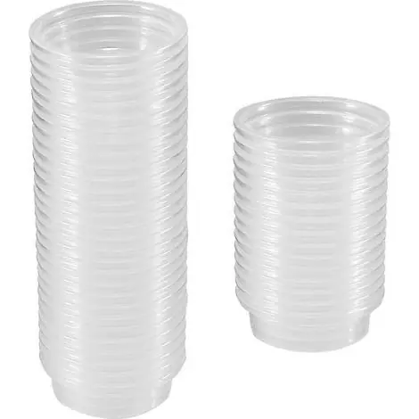 Qualité professionnelle | 120 gamelles pour nourriture et eau pour geckos à crête, gamelles pour reptiles, pour lézards et autres petits animaux - JBMEDIA