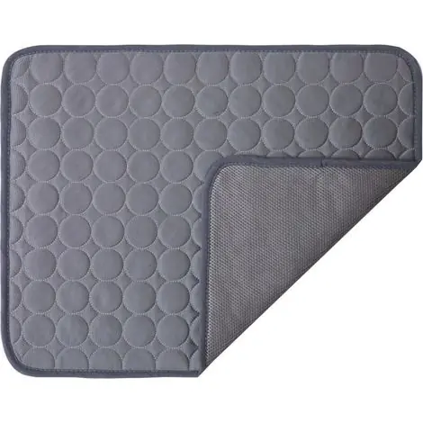 Coup de cœur | Tapis Raffraissant pour Chat et Chien, Tapis Rafraichissant Animaux de Compagnie Lavable, Idéal pour Chiens et chatspour Rester au Frais cet été(150 x 100 cm, gris)