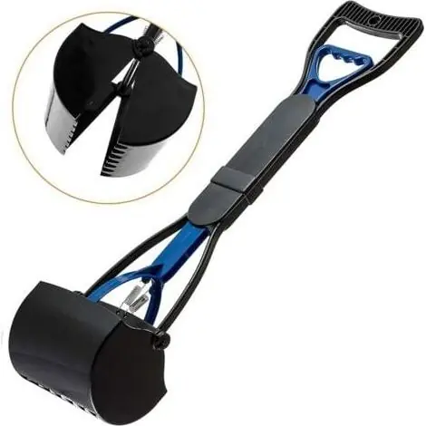 XVX Pelle Ramasse Crottes de 60cm avec Long Manche Déjections Canines Clip pour Chien Chat,Dolaso - Ne manquez pas cette offre