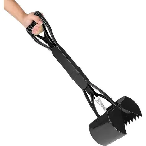 Allecta - Pelle à crottins avec long manche pour chiens, pince à crottins pliable, grande capacité - chiots et chats. - Top des ventes