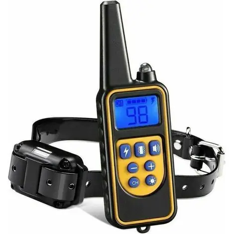 Meloive Collier de Dressage pour Chiens Rechargeable et IP67 Étanche avec Distance de 800m avec 99 Niveaux de Mode Vibration, Choc Electrique, Sonore. | Nouveau