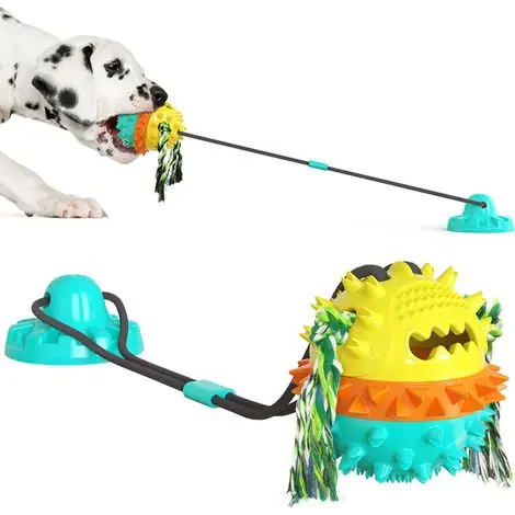 Jouet à mâcher pour chien, jouet pour chien à ventouse, jouet multifonctionnel pour animaux de compagnie, jouet pour animaux de compagnie - Qualité professionnelle