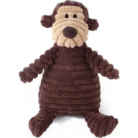Jouet pour chien, peluche pour chien singe à motif couineur KLB | Livraison express