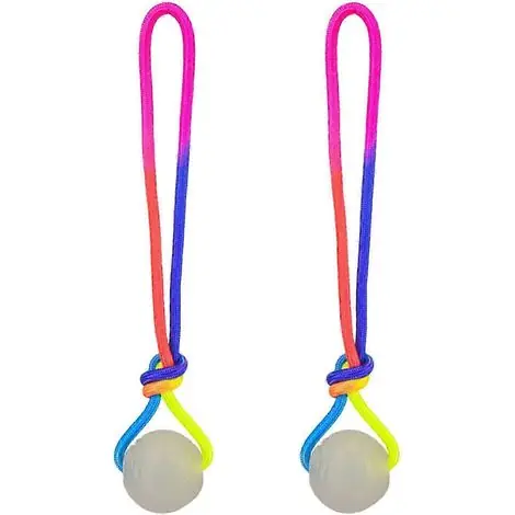 Balle résistante aux mâchouillages et à haute élasticité, jouet pour chien avec LED lumineuse clignotante, encourageant l‘exercice de morsure et l‘entraînement à l‘obéissance. - Achat sécurisé