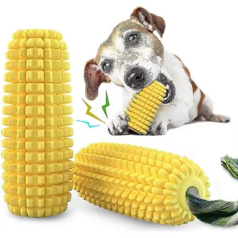 Jouets à mâcher pour chiens, brosse à dents pour chiens, jouets interactifs en forme de maïs - Dernières unités